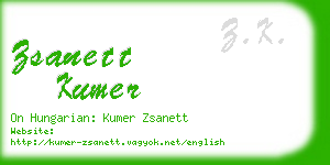 zsanett kumer business card